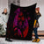 Hawaiian Map Palm Trees Fish Hook Polynesian Premium Blankets Colorful Red - AH - Polynesian Pride