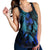 Hawaiian Map Palm Trees Fish Hook Polynesian Quilt Racerback Tank Colorful Blue - AH - Polynesian Pride