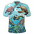 Hawaiian Map Sea Turtles Ocean Polynesian Polo Shirt - Polynesian Pride