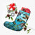 Hawaiian Map Sea Turtles Ocean Polynesian Christmas Stocking - AH - Polynesian Pride