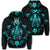 Hawaiian Map Turtle Dolphin With Plumeria Zip Hoodie Unisex Art - Polynesian Pride