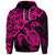 Custom Hawaiian Map Turtle Hibiscus Kanaka Polynesian Hoodie Pink - Polynesian Pride