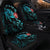 Hawaiian Map Turtle Hibiscus Ohana Honu Paua Shell Car Seat Covers - AH - Polynesian Pride