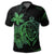 Hawaiian Map Turtle Hibiscus Plumeria Polynesian Polo Shirt Green - Polynesian Pride