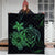 Hawaiian Map Turtle Hibiscus Plumeria Polynesian Premium Quilts - Green - AH - Polynesian Pride