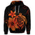 Custom Hawaiian Map Turtle Hibiscus Plumeria Polynesian Hoodie Orange - Polynesian Pride