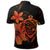 Hawaiian Map Turtle Hibiscus Plumeria Polynesian Polo Shirt Orange - Polynesian Pride