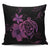 Hawaiian Map Turtle Hibiscus Plumeria Polynesian Pillow Covers - Pink - AH Pillow Covers Black - Polynesian Pride