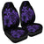 Hawaiian Map Turtle Hibiscus Plumeria Polynesian Car Seat Covers - Purple - AH Universal Fit Black - Polynesian Pride