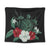 Hawaiian Map Turtle Hibiscus Polynesian Tapestry - AH Wall Tapestry Black - Polynesian Pride