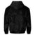 Hawaiian Map Turtle Hibiscus Polynesian Zip Hoodie Gray - Polynesian Pride