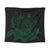 Hawaiian Map Turtle Hibiscus Polynesian Tapestry - Green - AH Wall Tapestry Black - Polynesian Pride