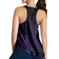 Hawaiian Map Turtle Hibiscus Polynesian Racerback Tank - Purple - AH - Polynesian Pride