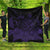 Hawaiian Map Turtle Hibiscus Polynesian Premium Quilts - Purple - AH Black - Polynesian Pride