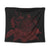 Hawaiian Map Turtle Hibiscus Polynesian Tapestry - Red - AH Wall Tapestry Black - Polynesian Pride