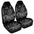 Hawaiian Map Turtle Hibiscus Polynesian Car Seat Covers - White - AH Universal Fit Black - Polynesian Pride