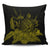 Hawaiian Map Turtle Hibiscus Polynesian Pillow Covers - Yellow - AH Pillow Covers Black - Polynesian Pride