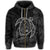 Hawaiian Map Turtle Kanaka Hibiscus Polynesian Zip Hoodie Gray - Polynesian Pride