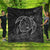 Hawaiian Map Turtle Kanaka Hibiscus Polynesian Premium Quilts - Gray - AH Black - Polynesian Pride