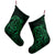 Hawaiian Map Turtle Kanaka Hibiscus Polynesian Christmas Stocking - Green - AH - Polynesian Pride