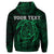 Custom Hawaiian Map Turtle Kanaka Hibiscus Polynesian Hoodie Green - Polynesian Pride