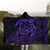 Hawaiian Map Turtle Kanaka Hibiscus Polynesian Hooded Blanket - Purple - AH - Polynesian Pride