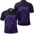 Hawaiian Map Turtle Kanaka Hibiscus Polynesian Polo Shirt Purple Unisex Black - Polynesian Pride