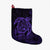 Hawaiian Map Turtle Kanaka Hibiscus Polynesian Christmas Stocking - Purple - AH Christmas Stocking 26 X 42 cm Black - Polynesian Pride