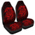 Hawaiian Map Turtle Kanaka Hibiscus Polynesian Car Seat Covers - Red - AH Universal Fit Black - Polynesian Pride