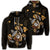 Hawaiian Map Turtle Ohana Hibicus Polynesian Zip Hoodie Unisex Art - Polynesian Pride