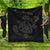 Hawaiian Map Turtle Ohana Hibicus Polynesian Premium Quilts - Gray - AH Black - Polynesian Pride