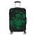 Hawaiian Map Turtle Ohana Hibicus Polynesian Luggage Covers - Green - AH Black - Polynesian Pride