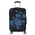 Hawaiian Map Turtle Ohana Hibicus Polynesian Luggage Covers - Pastel Blue - AH Black - Polynesian Pride