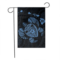 Hawaiian Map Turtle Ohana Hibicus Polynesian Flag - Pastel Blue - AH - Polynesian Pride