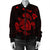 Hawaiian Map Turtle Ohana Hibicus Polynesian Bomber Jacket - Red - AH - Polynesian Pride