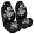 Hawaiian Map Turtle Ohana Hibicus Polynesian Car Seat Covers - White - AH Universal Fit Black - Polynesian Pride