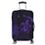 Hawaiian Map Turtle Plumeria Hibiscus Fish Hook Polynesian Luggage Covers Purple - AH Black - Polynesian Pride