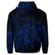 Hawaiian Map Turtle Tattoo Hibiscus Plumeria Polynesian Zip Hoodie Blue - Polynesian Pride