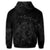 Hawaiian Map Turtle Tattoo Hibiscus Plumeria Polynesian Zip Hoodie Gray - Polynesian Pride