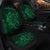 Hawaiian Map Turtle Tattoo Hibiscus Plumeria Polynesian Car Seat Covers - Green - AH - Polynesian Pride