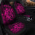 Hawaiian Map Turtle Tattoo Hibiscus Plumeria Polynesian Car Seat Covers - Pink - AH - Polynesian Pride