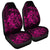 Hawaiian Map Turtle Tattoo Hibiscus Plumeria Polynesian Car Seat Covers - Pink - AH Universal Fit Black - Polynesian Pride