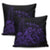 Hawaiian Map Turtle Tattoo Hibiscus Plumeria Polynesian Pillow Covers - Purple - AH - Polynesian Pride