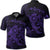 Hawaiian Map Turtle Tattoo Hibiscus Plumeria Polynesian Polo Shirt Purple Unisex Black - Polynesian Pride