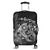 Hawaiian Map Turtle Tattoo Hibiscus Plumeria Polynesian Luggage Covers - White - AH Black - Polynesian Pride