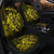 Hawaiian Map Turtle Tattoo Hibiscus Plumeria Polynesian Car Seat Covers - Yellow - AH - Polynesian Pride