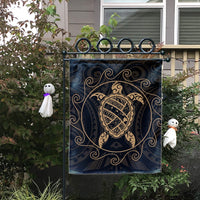 Hawaiian Map Turtle Wave Polynesian Flag Gold - AH - Polynesian Pride