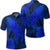 Hawaiian Map Whale Swim Hibiscus Polynesian Polo Shirt Blue Unisex Black - Polynesian Pride