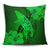 Hawaiian Map Whale Swim Hibiscus Polynesian Pillow Covers - Green - AH Pillow Covers Black - Polynesian Pride