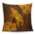 Hawaiian Map Whale Swim Hibiscus Polynesian Pillow Covers - Orange - AH Pillow Covers Black - Polynesian Pride